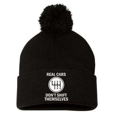 Real Cars With 6 Gears That Do Not Move Themselves Pom Pom 12in Knit Beanie