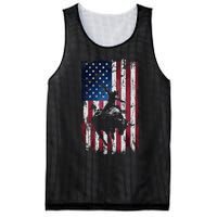 Rodeo Cowboy Western Usa Flag Cowboys Mesh Reversible Basketball Jersey Tank