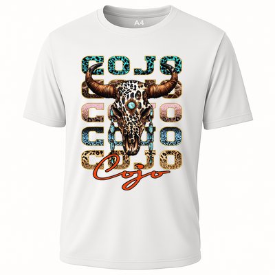 Rodeo C.O.J.O Western Deserts Bullskull Cowhide Cooling Performance Crew T-Shirt