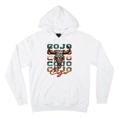 Rodeo C.O.J.O Western Deserts Bullskull Cowhide Hoodie