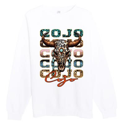 Rodeo C.O.J.O Western Deserts Bullskull Cowhide Premium Crewneck Sweatshirt