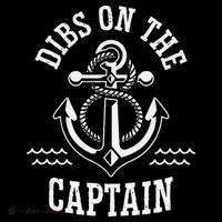 Retro Captain Wife Dibs On The Captain Funny FIshing Quote Tall T-Shirt
