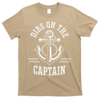 Retro Captain Wife Dibs On The Captain Funny FIshing Quote T-Shirt