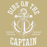 Retro Captain Wife Dibs On The Captain Funny FIshing Quote T-Shirt