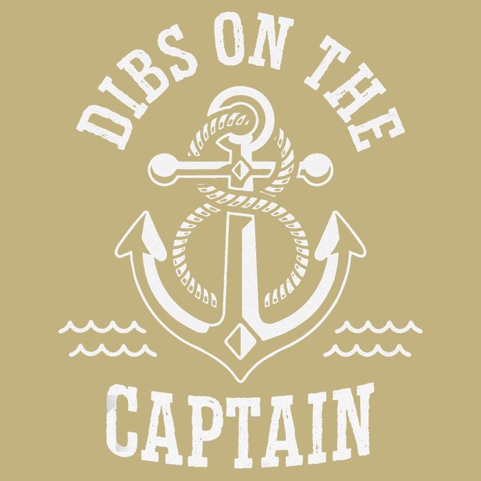 Retro Captain Wife Dibs On The Captain Funny FIshing Quote T-Shirt