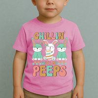 Retro Chillin With My Peeps Cute Candy Toddler T-Shirt