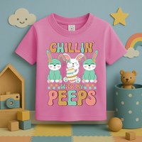 Retro Chillin With My Peeps Cute Candy Toddler T-Shirt