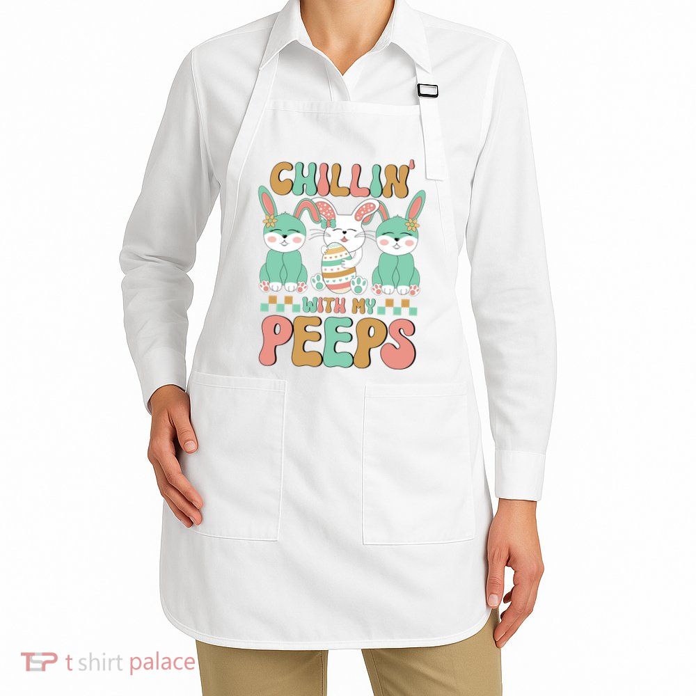 Retro Chillin With My Peeps Cute Candy Apron