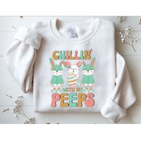 Retro Chillin With My Peeps Cute Candy Sweatshirt