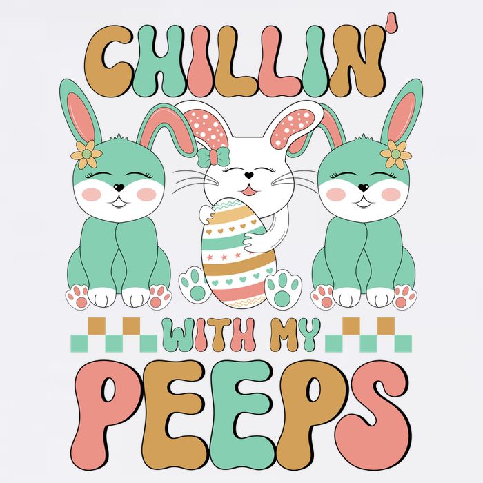Retro Chillin With My Peeps Cute Candy Bucket Hat