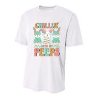 Retro Chillin With My Peeps Cute Candy Youth Performance Sprint T-Shirt