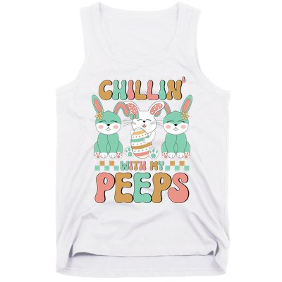 Retro Chillin With My Peeps Cute Candy Tank Top