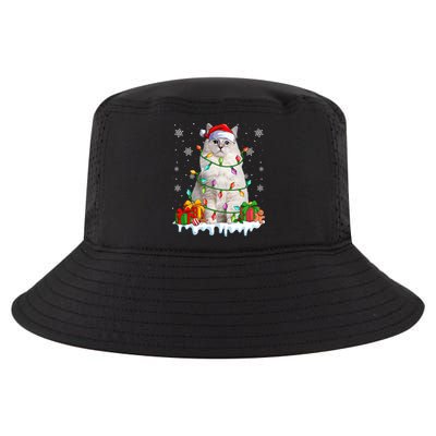 Ragdoll Cat Xmas Light Christmas Kitten Lover Gift Cool Comfort Performance Bucket Hat