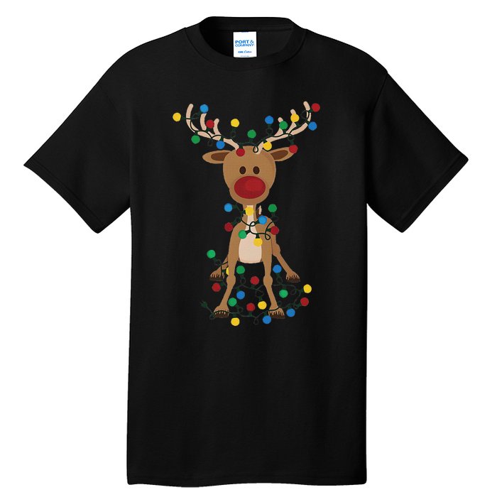 Reindeer Christmas Xmas For Women Tall T-Shirt