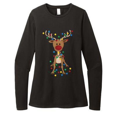 Reindeer Christmas Xmas For Women Womens CVC Long Sleeve Shirt