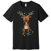 Reindeer Christmas Xmas For Women Premium T-Shirt