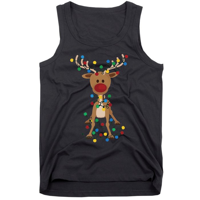 Reindeer Christmas Xmas For Women Tank Top