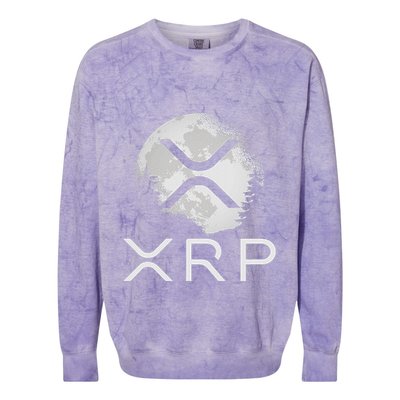 Ripple Coin Xrp Ledger Moon Cryptocurrency Bull Market Colorblast Crewneck Sweatshirt
