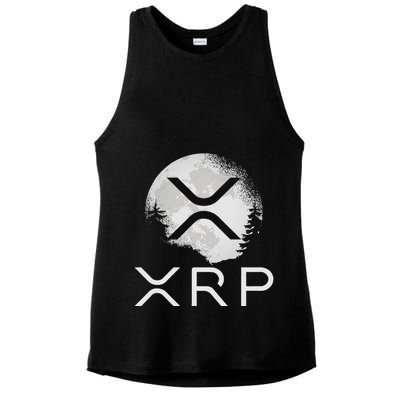 Ripple Coin Xrp Ledger Moon Cryptocurrency Bull Market Ladies PosiCharge Tri-Blend Wicking Tank
