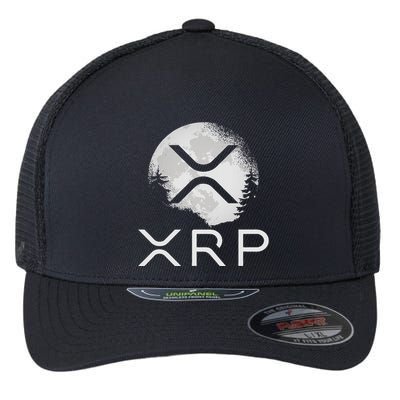 Ripple Coin Xrp Ledger Moon Cryptocurrency Bull Market Flexfit Unipanel Trucker Cap