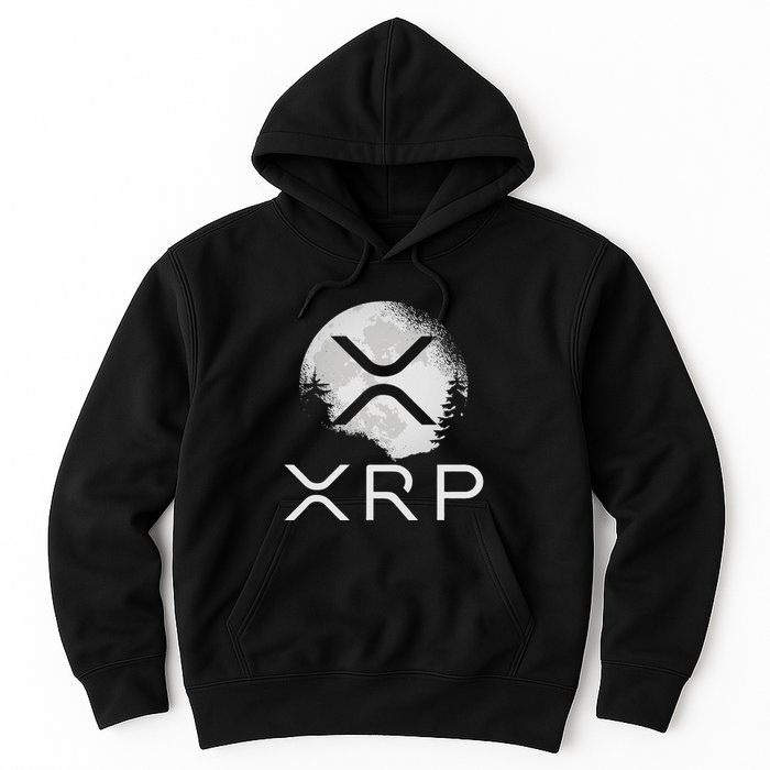Ripple Coin Xrp Ledger Moon Cryptocurrency Bull Market Hoodie