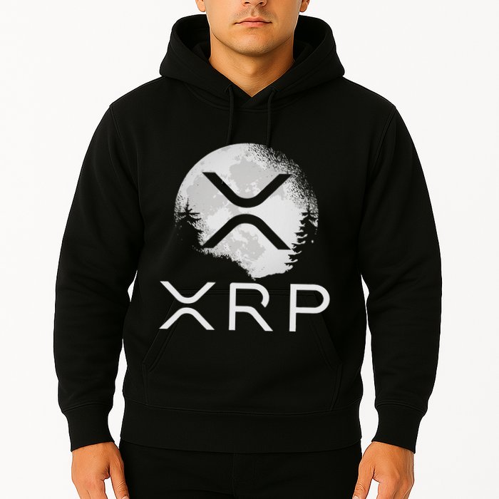 Ripple Coin Xrp Ledger Moon Cryptocurrency Bull Market Hoodie