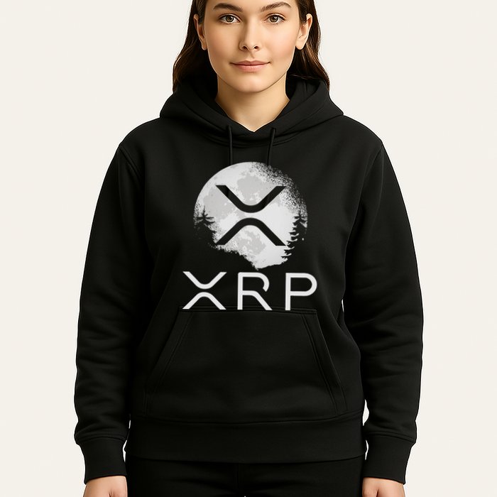 Ripple Coin Xrp Ledger Moon Cryptocurrency Bull Market Hoodie