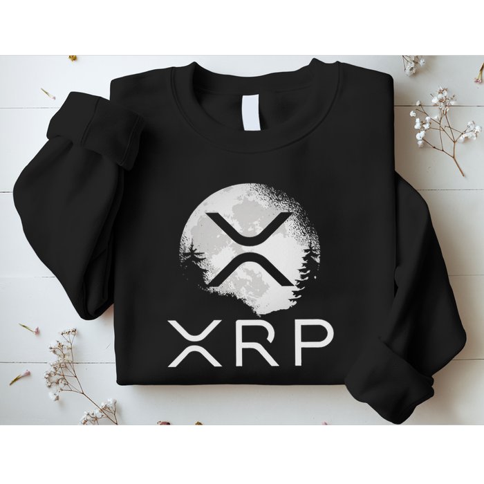 Ripple Coin Xrp Ledger Moon Cryptocurrency Bull Market Sweatshirt