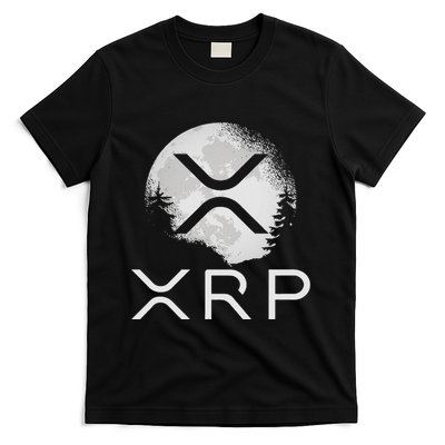 Ripple Coin Xrp Ledger Moon Cryptocurrency Bull Market T-Shirt