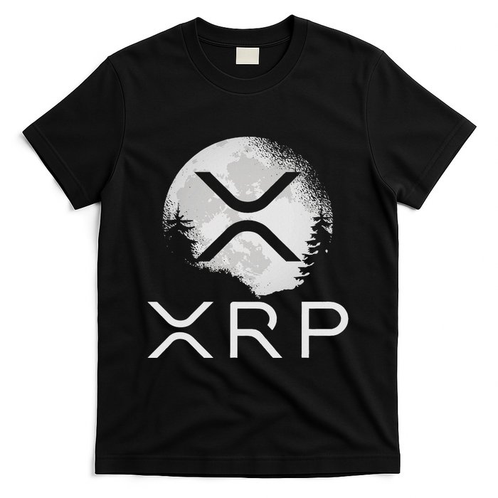 Ripple Coin Xrp Ledger Moon Cryptocurrency Bull Market T-Shirt