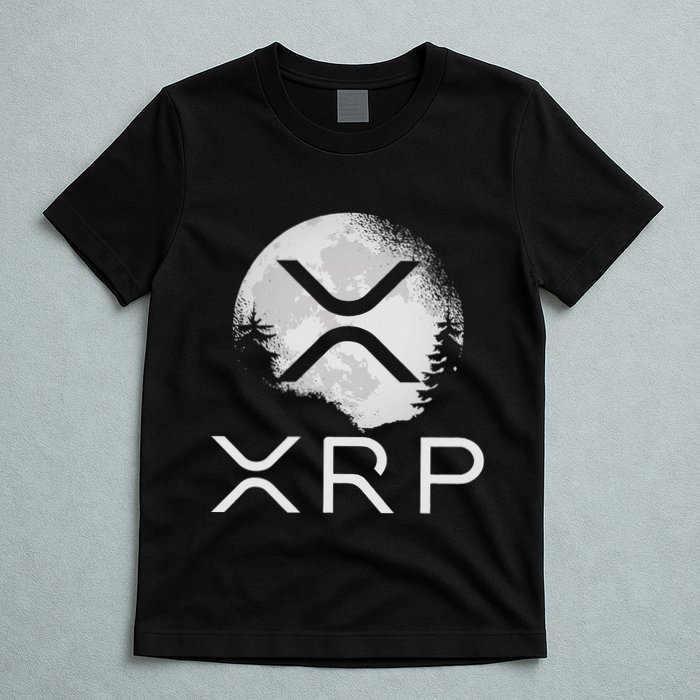 Ripple Coin Xrp Ledger Moon Cryptocurrency Bull Market T-Shirt