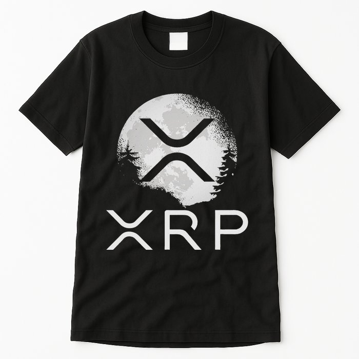 Ripple Coin Xrp Ledger Moon Cryptocurrency Bull Market Tall T-Shirt