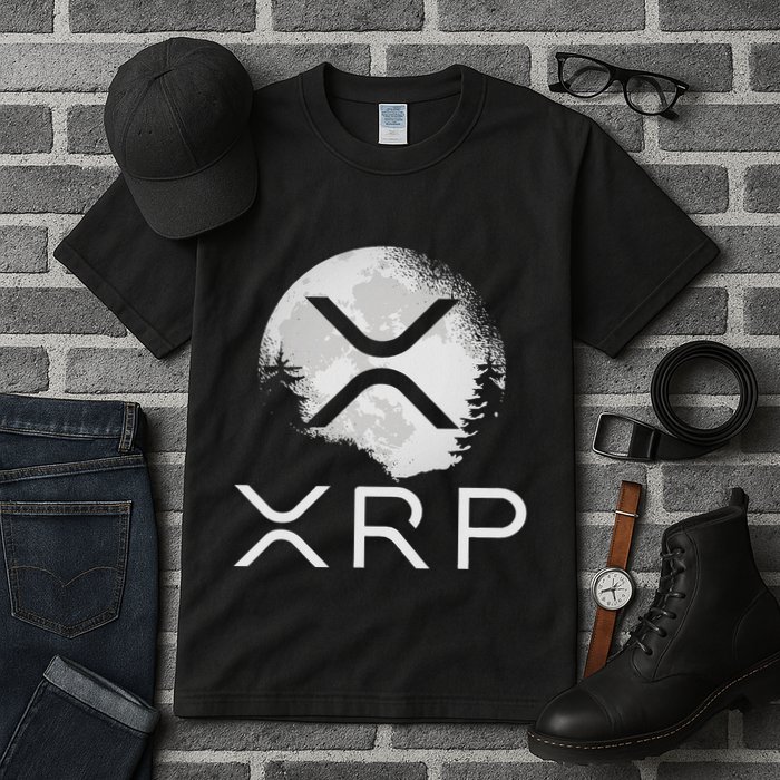 Ripple Coin Xrp Ledger Moon Cryptocurrency Bull Market Tall T-Shirt