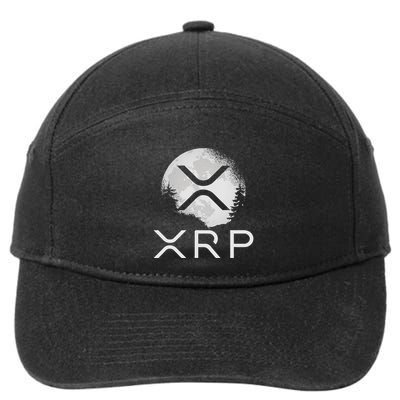 Ripple Coin Xrp Ledger Moon Cryptocurrency Bull Market 7-Panel Snapback Hat