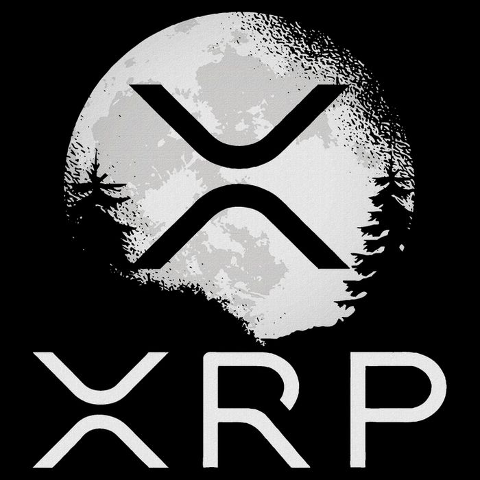 Ripple Coin Xrp Ledger Moon Cryptocurrency Bull Market 7-Panel Snapback Hat