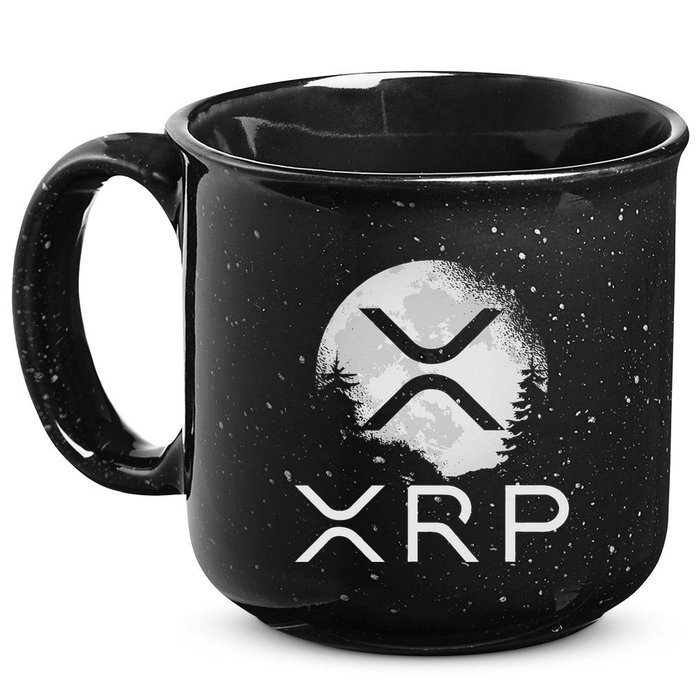 Ripple Coin Xrp Ledger Moon Cryptocurrency Bull Market 15oz Campfire Ceramic Mug