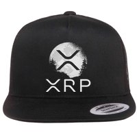 Ripple Coin Xrp Ledger Moon Cryptocurrency Bull Market Flatbill Hat