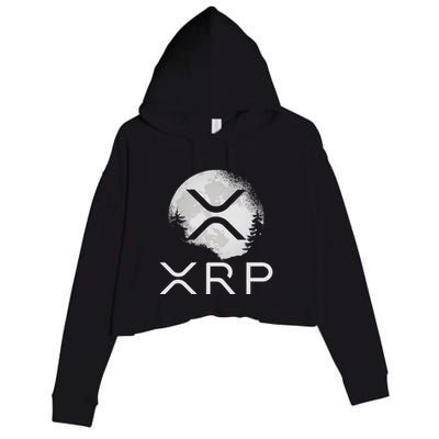 Ripple Coin Xrp Ledger Moon Cryptocurrency Bull Market Crop Fleece Hoodie