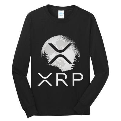 Ripple Coin Xrp Ledger Moon Cryptocurrency Bull Market Tall Long Sleeve T-Shirt