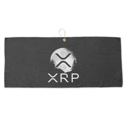 Ripple Coin Xrp Ledger Moon Cryptocurrency Bull Market Large Microfiber Waffle Golf Towel
