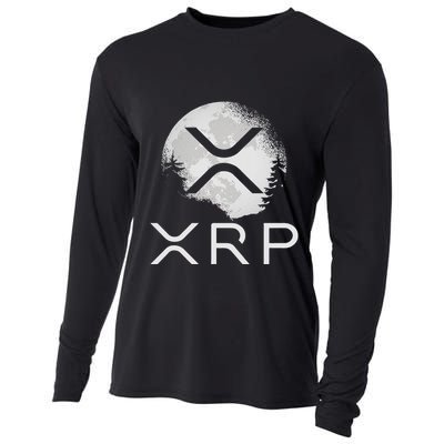 Ripple Coin Xrp Ledger Moon Cryptocurrency Bull Market Cooling Performance Long Sleeve Crew