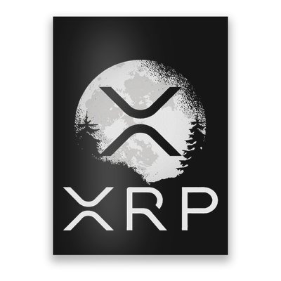 Ripple Coin Xrp Ledger Moon Cryptocurrency Bull Market Poster
