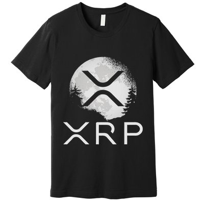 Ripple Coin Xrp Ledger Moon Cryptocurrency Bull Market Premium T-Shirt