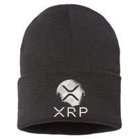 Ripple Coin Xrp Ledger Moon Cryptocurrency Bull Market Sustainable Knit Beanie