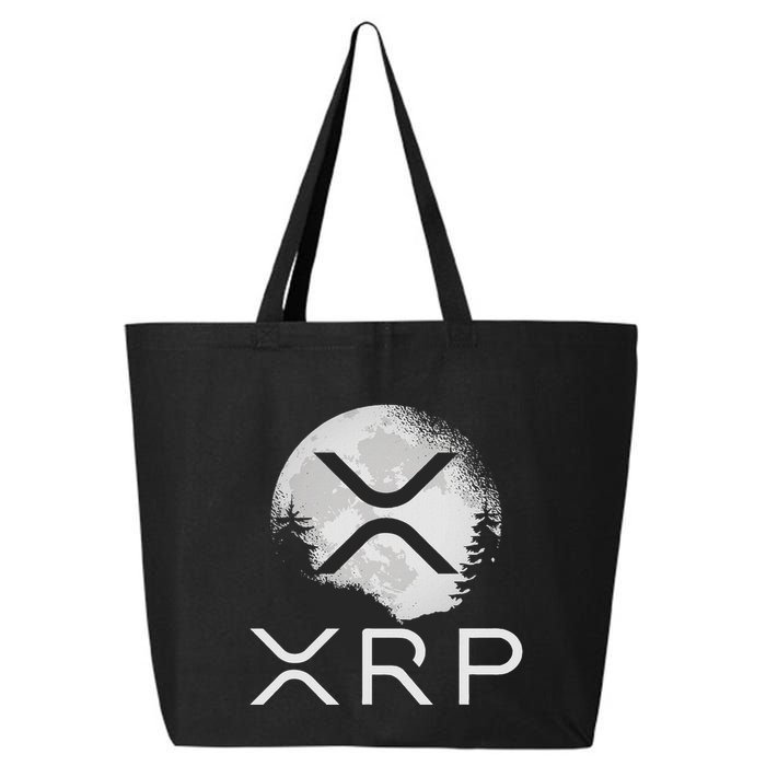 Ripple Coin Xrp Ledger Moon Cryptocurrency Bull Market 25L Jumbo Tote