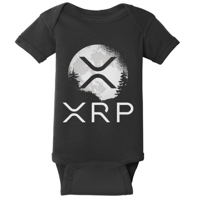 Ripple Coin Xrp Ledger Moon Cryptocurrency Bull Market Baby Bodysuit