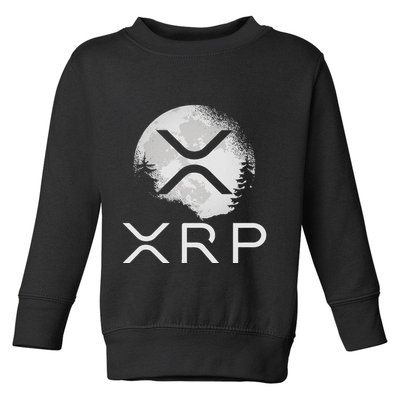 Ripple Coin Xrp Ledger Moon Cryptocurrency Bull Market Toddler Sweatshirt