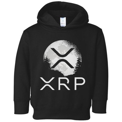 Ripple Coin Xrp Ledger Moon Cryptocurrency Bull Market Toddler Hoodie