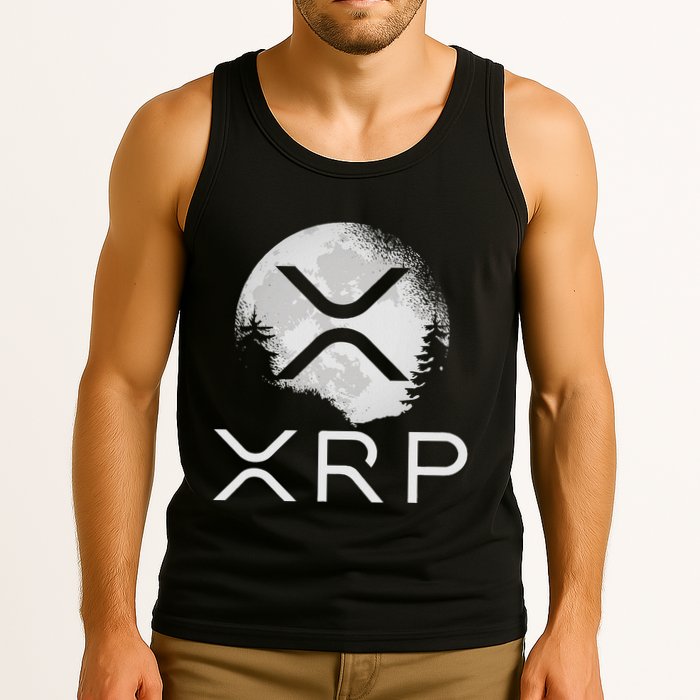 Ripple Coin Xrp Ledger Moon Cryptocurrency Bull Market Tank Top