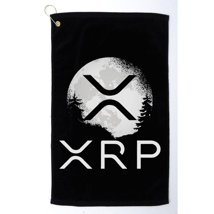 Ripple Coin Xrp Ledger Moon Cryptocurrency Bull Market Golf Towel